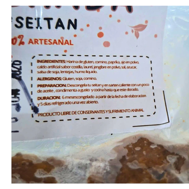 Mechada de seitán 300 grs. Trilogía Veg 2