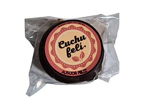 Alfajor bañado en chocolate negro Cuchufeli