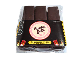 Super Felices Obleas bañadas en chocolate 3 Unds. Cuchufeli