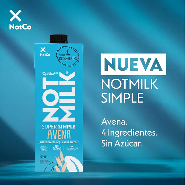 Notmilk simple avena 1 Litro NOTCO 2