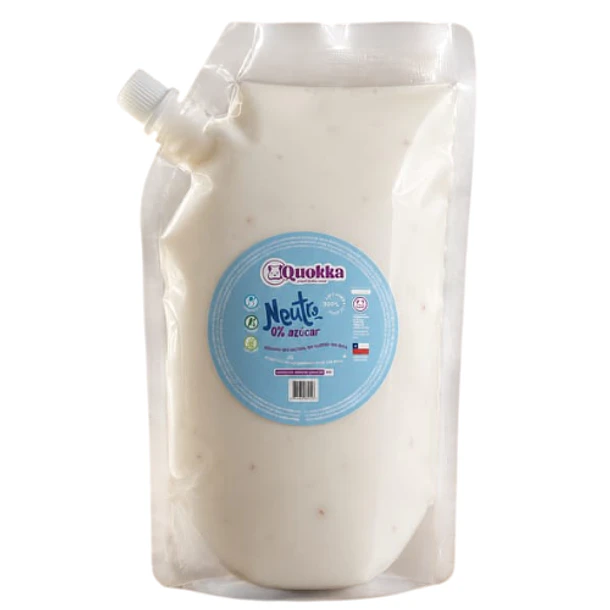 Yogurt vegano de coco neutro Doypack 1 litro Quokka 
