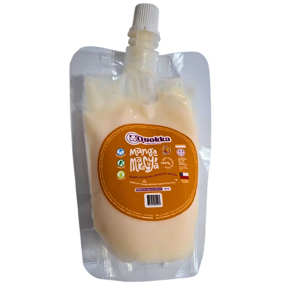 Yogurt vegano de coco sabor Mango Maracuya Doypack 100 grs. Quokka