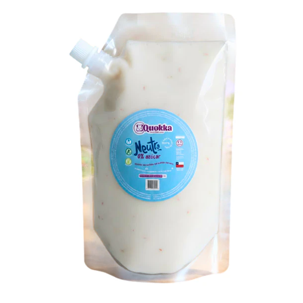 Yogurt vegano de coco neutro Doypack 500 grs. Quokka