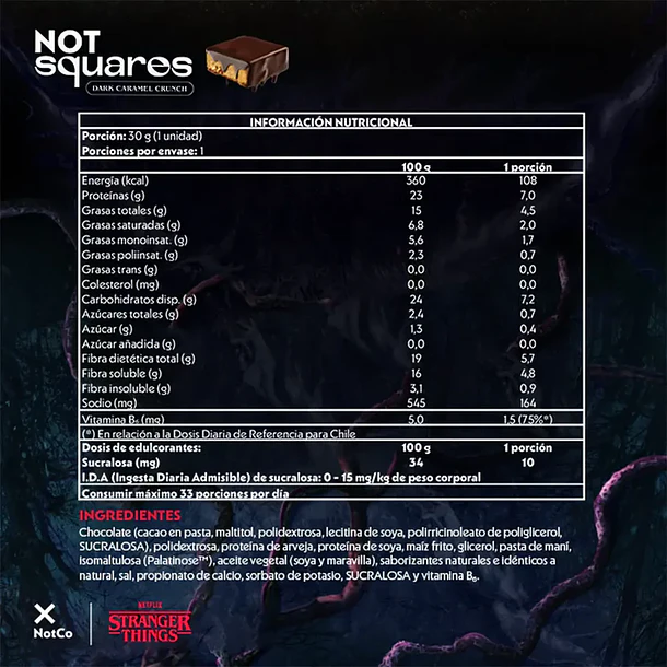NotSquare Stranger Things Dark Caramel Crunch 30gr 3