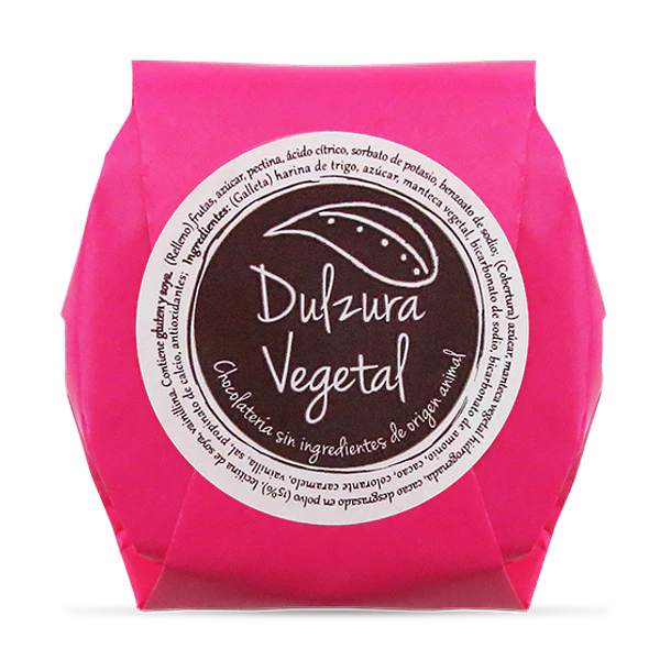 Alfajor de frambuesa 35g Dulzura Vegetal