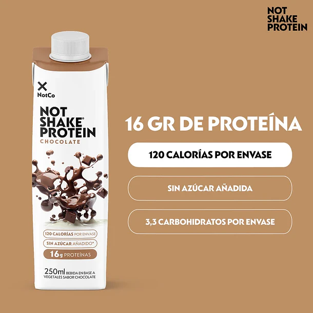 Bebida Vegetal NotShake Protein Chocolate 250 ml NOTCO 2