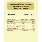 Garbanzos crujientes con Curry Masala 120 grs.  WANIA 3