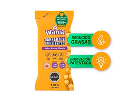 Garbanzos crujientes con Curry Masala 120 grs.  WANIA