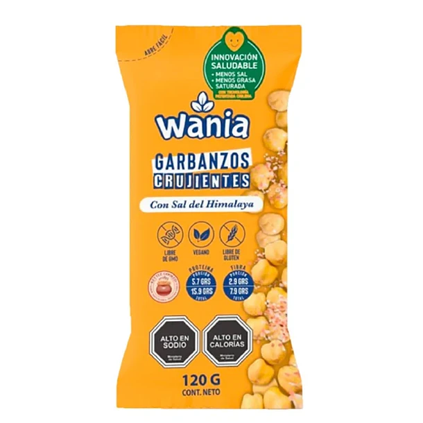 Garbanzos crujientes con Curry Masala 120 grs.  WANIA 2