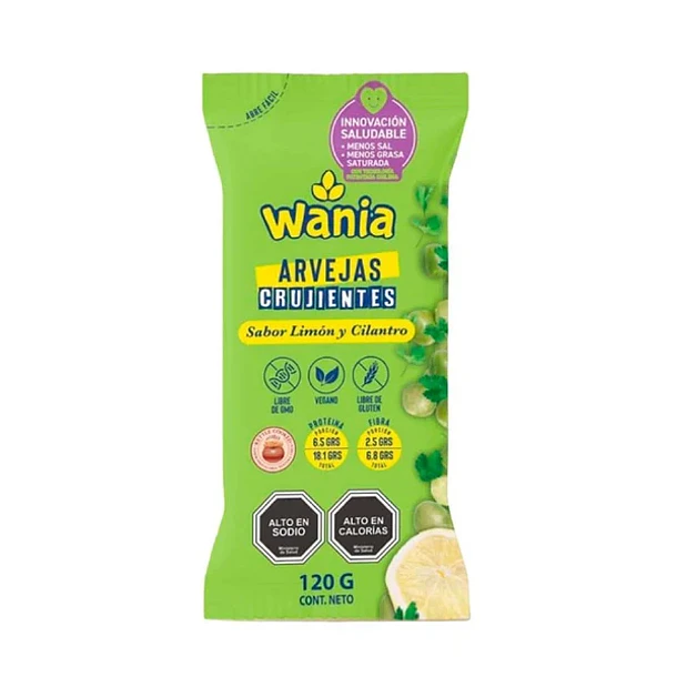 Arvejas Crujientes con sal del Himalaya 120 grs. WANIA 1