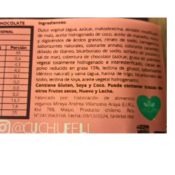 Cuchufli Manjar 4 unds. CUCHUFELI 2