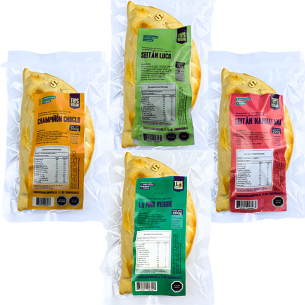 Pack 4 empanadas congeladas 200 grs This is Vegan