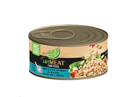 Unmeat Fish-free Tuna Style Flakes in water whit salt