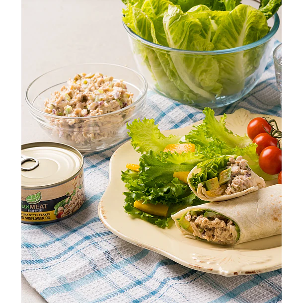 Unmeat Fish-free Tuna Style Flakes in water whit salt 2