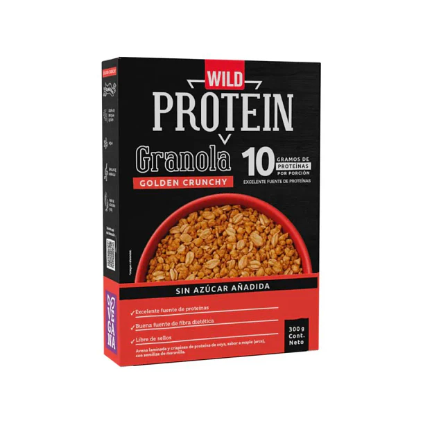 Wild Protein Granola Golden Crunchy 300 grs. 1