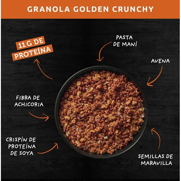 Wild Protein Granola Golden Crunchy 300 grs. 4