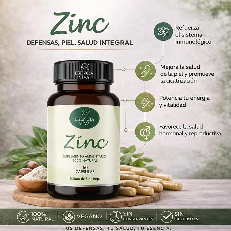 Zinc 10mg 60 Cápsulas  3
