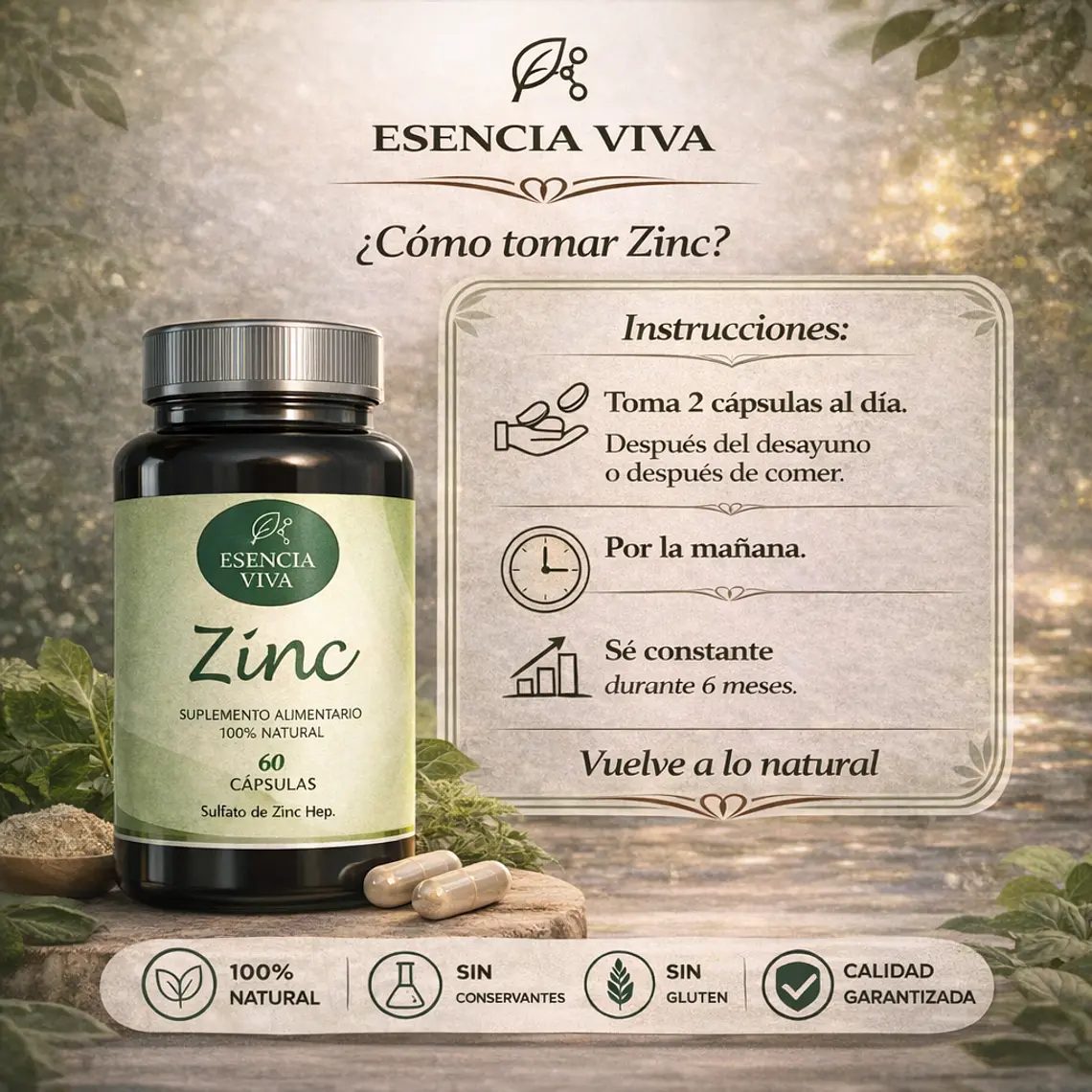 Zinc 10mg 60 Cápsulas  4