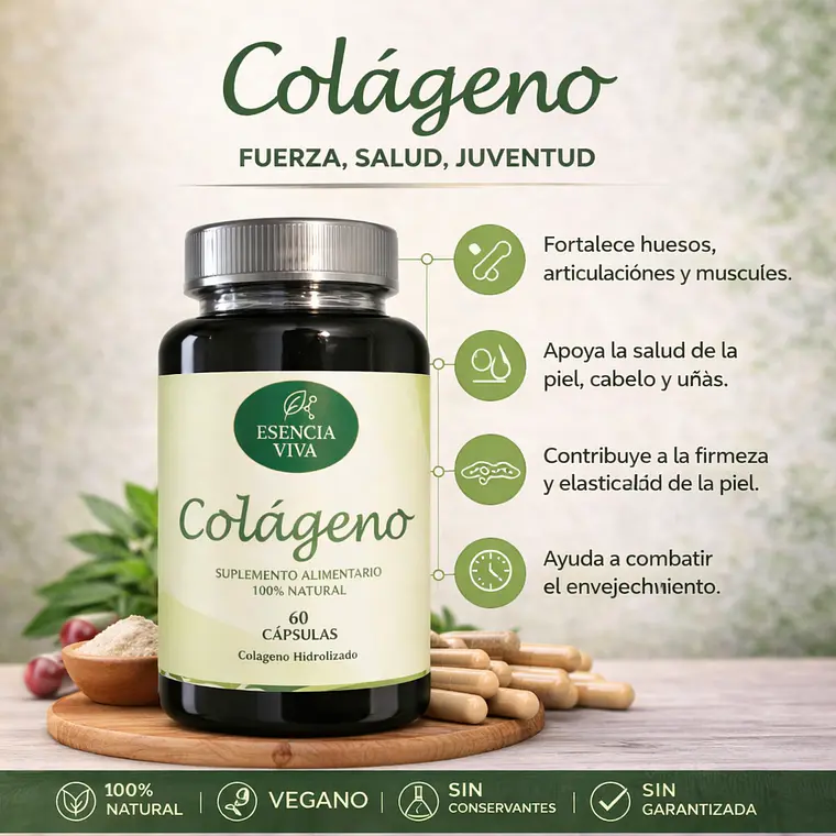 Colágeno 500mg 60 Cápsulas 3
