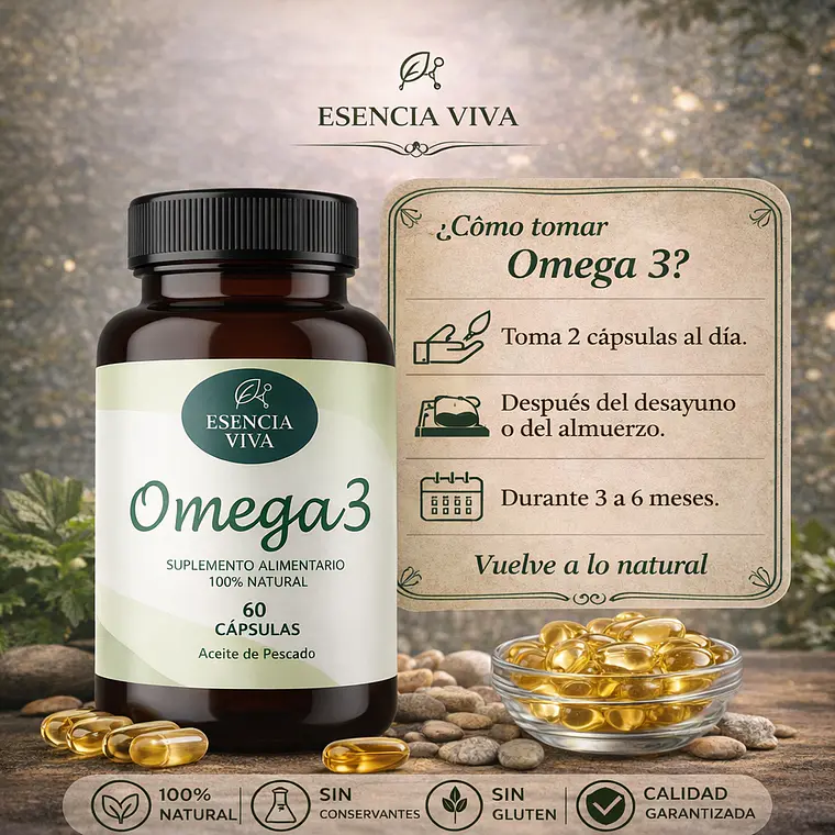 Omega 3 1000mg 60 Cápsulas Blandas  4