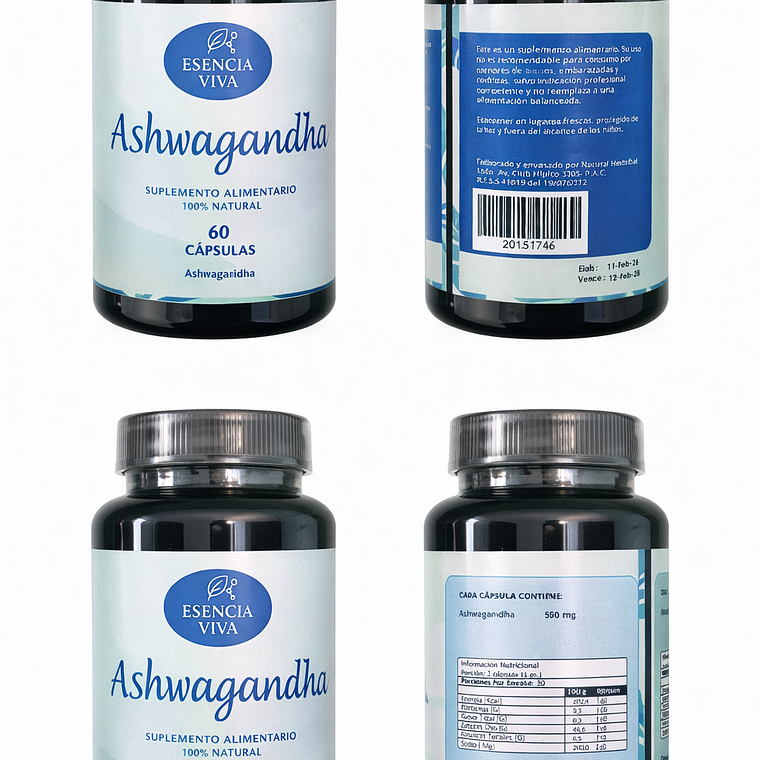 Ashwagandha 500mg 60 cápsulas 2