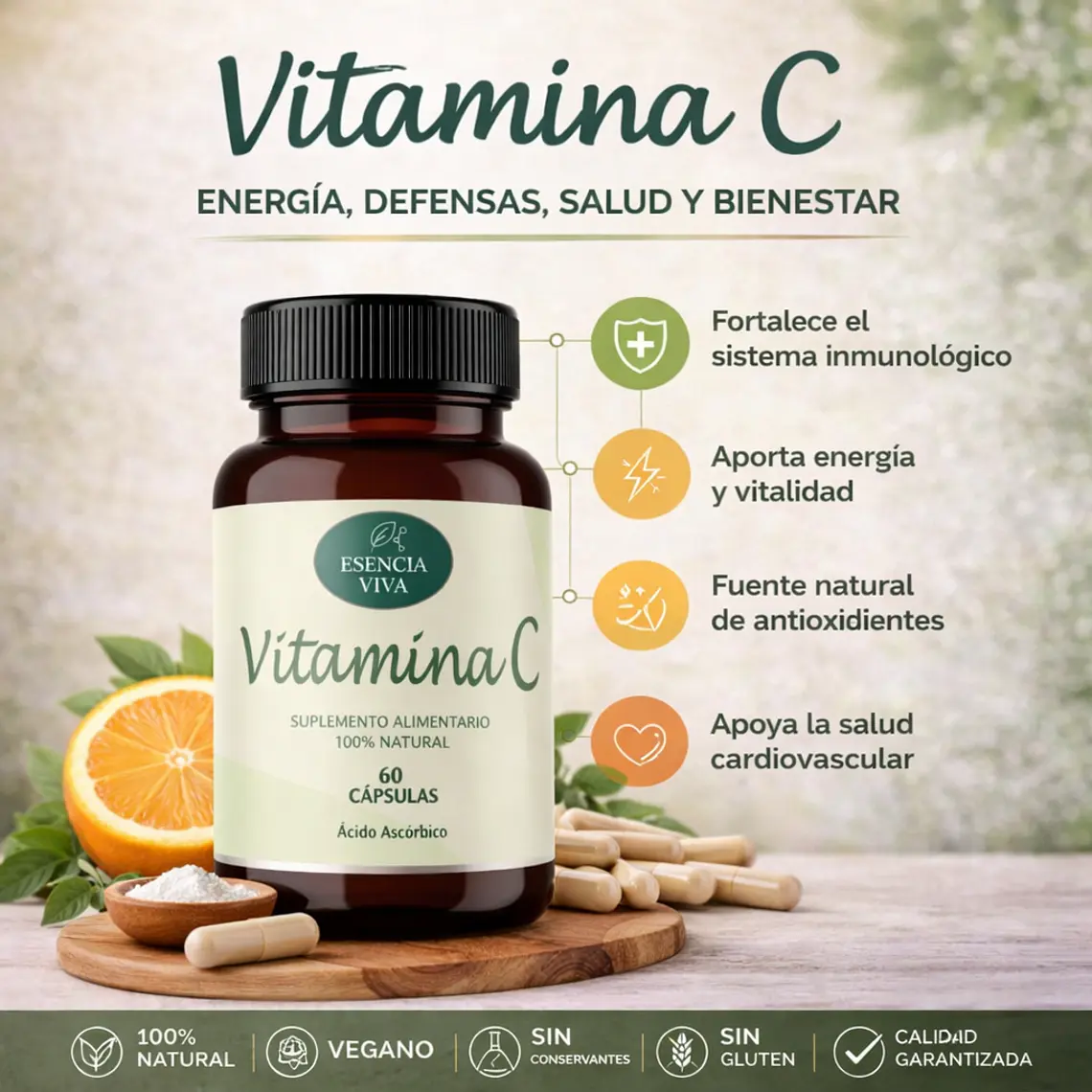  Pack Colágeno 500mg 60cap + Vitamina C 500mg 60cap 2