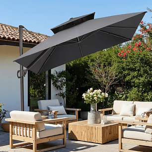 QUITASOL ROMA 3X3 GRIS