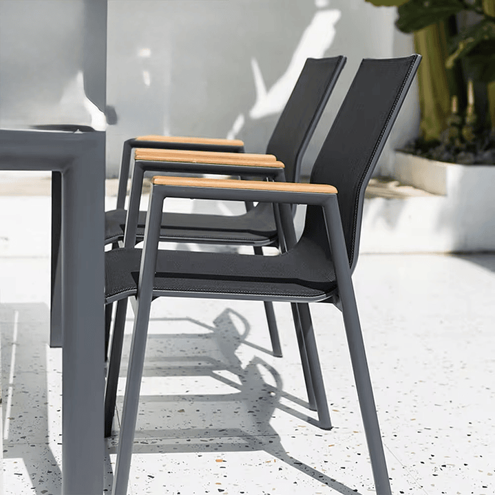 SET MESA COMEDOR 6 SILLAS BLACK 6