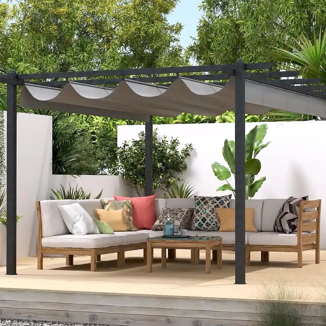 PERGOLA ROMANA 4X3 GRIS 5