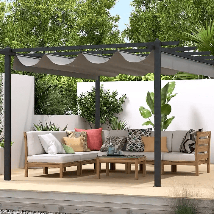 PERGOLA ROMANA 4X3 GRIS 5