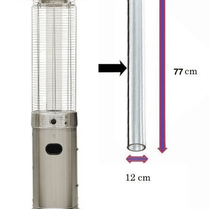TUBO ESTUFA CILINDRICA REPUESTO 1