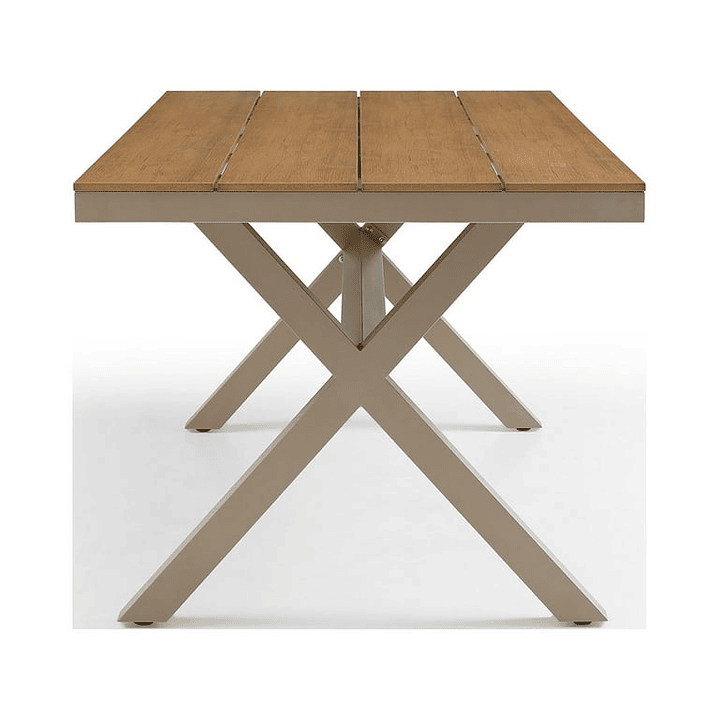 SET MESA COMEDOR 6 SILLAS + 2 SILLAS BEIGE 5