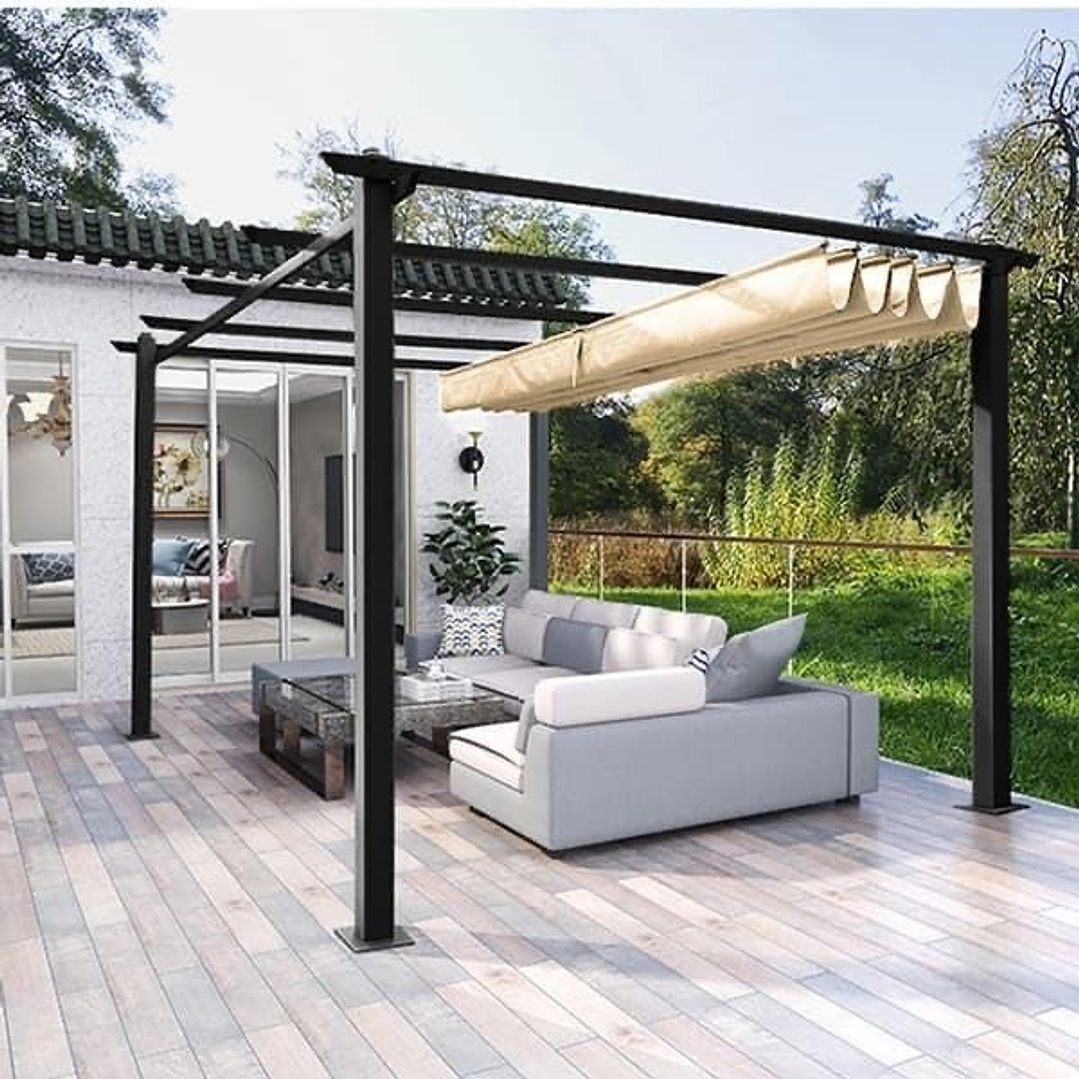 PERGOLA ROMANA 4X3 TAUPE 1