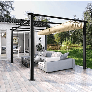 PERGOLA ROMANA 4X3 TAUPE