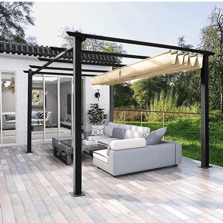 PERGOLA ROMANA 4X3 TAUPE 1