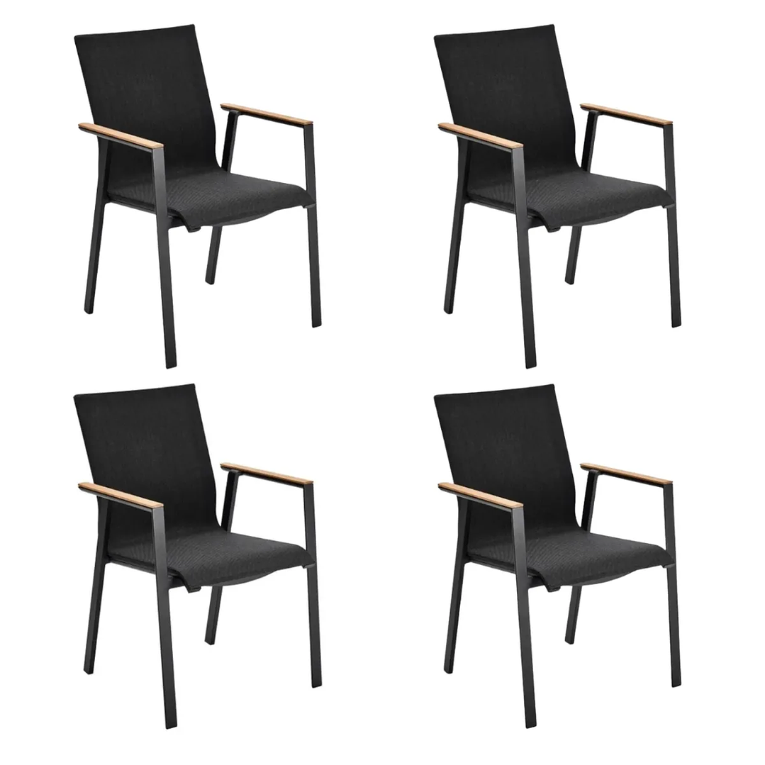 SILLA EXTERIOR NEGRO 4