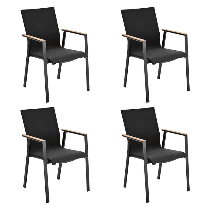 SILLA EXTERIOR NEGRO 4