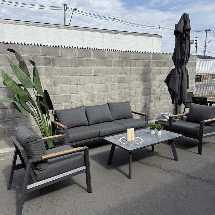 SET TERRAZA MILANO GRIS 10