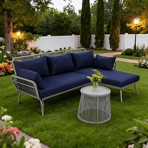 SOFA TERRAZA MODULAR 3 PIEZAS BLUE