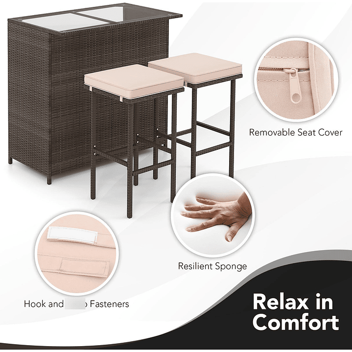 SET BAR TERRAZA 3 PIEZAS 3