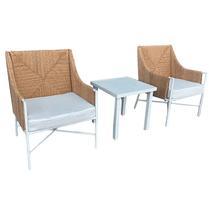 SET LOUNGE 2 SITIALES CON MESA 3