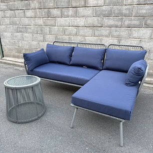 SOFA TERRAZA MODULAR 3 PIEZAS BLUE