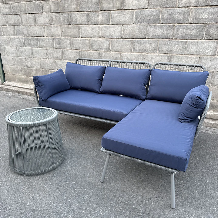 SOFA TERRAZA MODULAR 3 PIEZAS BLUE 2