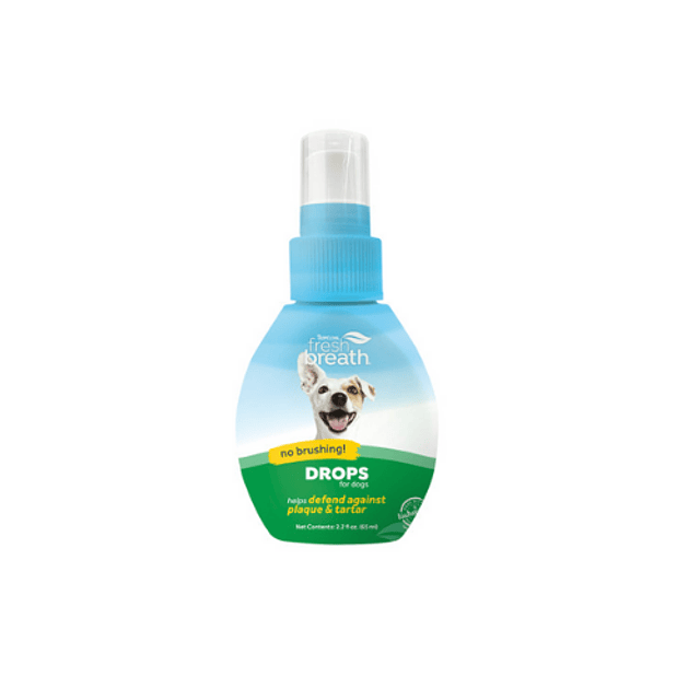 TropiClean Fresh Breath Oral Care Drops para Perros, 65ml