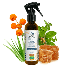 Spray reparador natural para heridas y alergias base miel, matico y aloe vera 135 ml