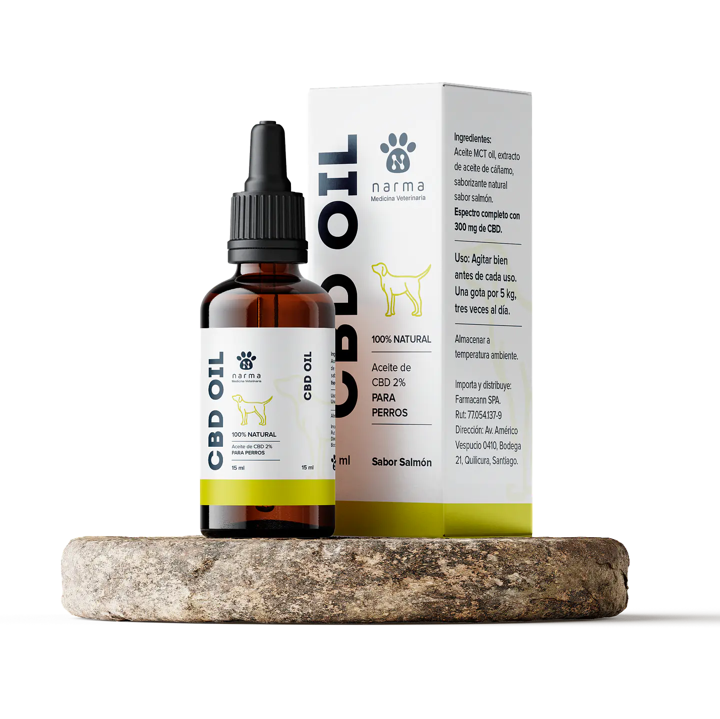 Cannabis medicinal CBD Narmavet Dog, Peanut Butter 375mg, 15ml 1