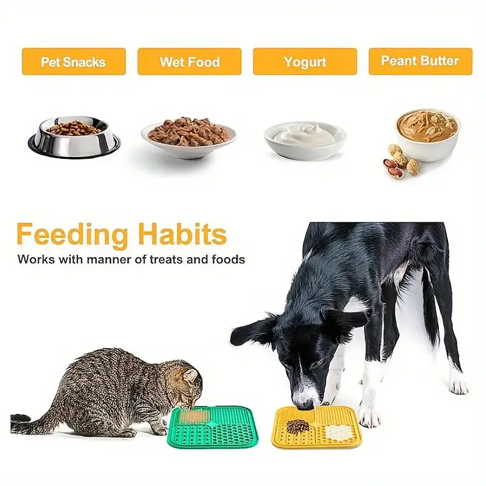 Mat de alimentación lenta para perros y gatos 4