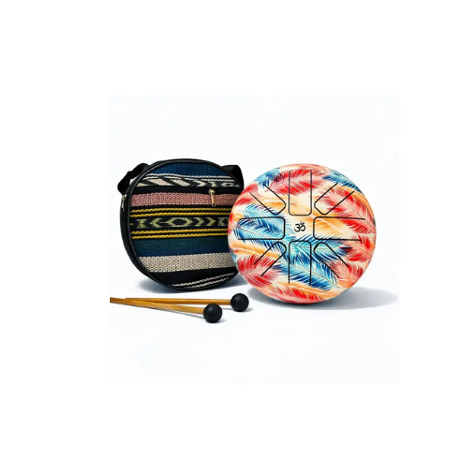 Hand Drum Pluma Arcoíris 21 cm 1
