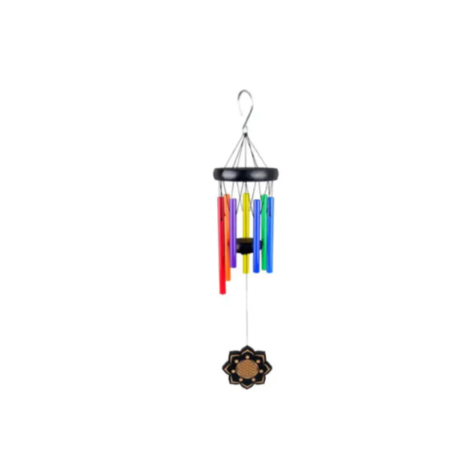 Campana de Viento 7 Chakra Flor de la Vida 56cm 1