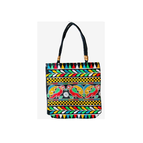 Cartera Bordado Hindú - Diseño Ave